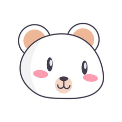 Vector cute animal sticker