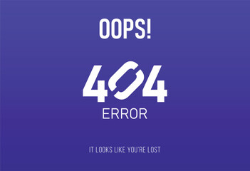 404 Error page template for website
