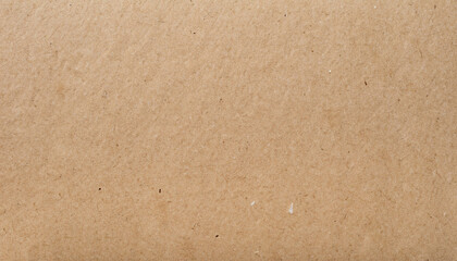 Abstract brown recycled paper texture background. Old Kraft paper box craft pattern. top view.