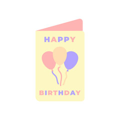 Happy birthday or party icon set