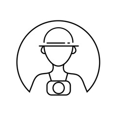 Vector Travel And Tourism Icon Black And White