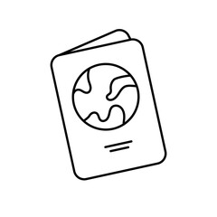 Vector Travel And Tourism Icon Black And White