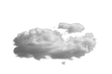 white fluffy clouds standing out against a black background and a blue sky