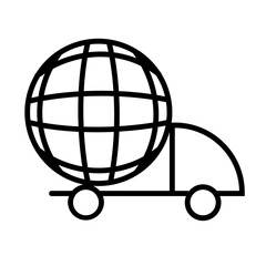 Vector creative shopping ecommerce solid black icon