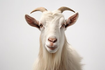 Goat On White Background