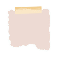 Torn Sheet Paper Illustration. Torn or ripped paper sheet. Scrapbook edge, notebook tear or blank page split illustration. Abstract realistic ornament or decoration clip art for banner background.