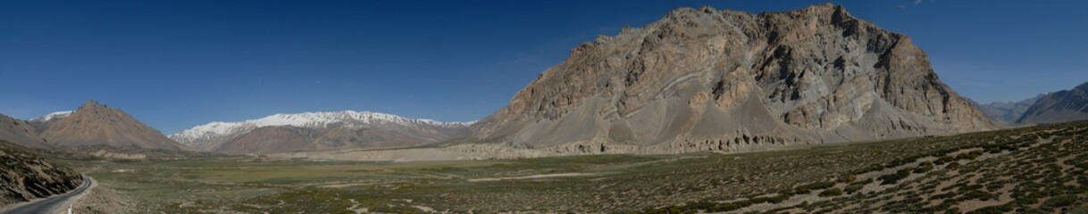 Panorama on the way to Spiti valley, India.