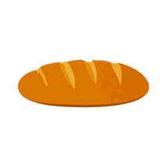 Bread, bakery icon, vector illustration