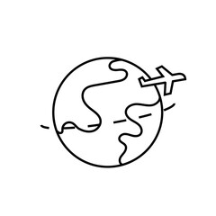 Vector illustration of travel icons set