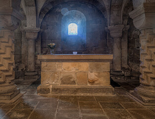 altar in the crypt of Lund Cathedral inagurated 30th of June 1123
