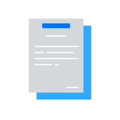 Flat color business and finance elements icon