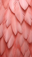 muted pink flamingo feathers background