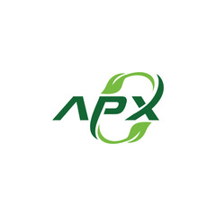 APX leaf logo icon vector template.eps