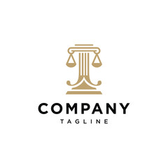 Letter J justice scale law logo icon vector template.eps