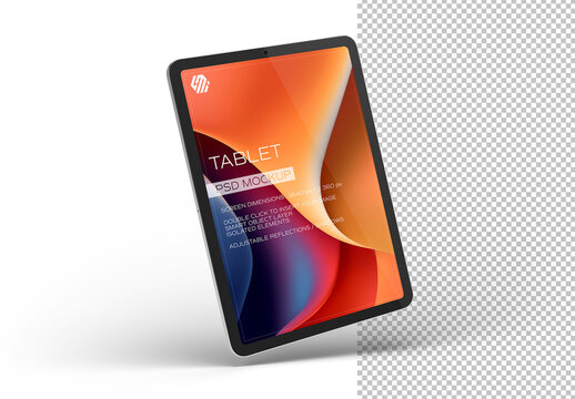 Tablet Device Mockup Isolated On White