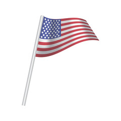 USA flag for Independence Day.