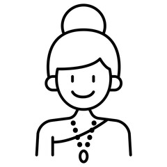 Obraz premium Thai Woman icon