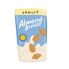 almond milk food concept