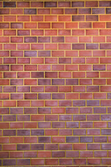 Red  brick wall for background and texture