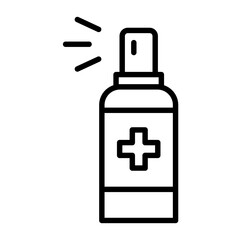 Obraz premium Sanitizer spray icon