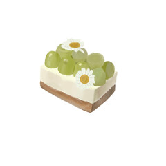 Grapes cake drawing