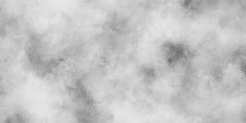 Abstract black and white silver ink effect cloudy grunge texture with clouds, Old and grainy white or grey grunge texture, black and whiter background with puffy smoke, white background illustration.