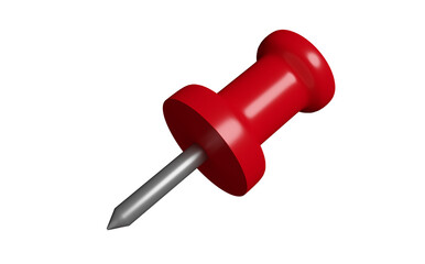 Red pin or thumbtack