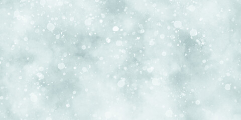 Beautiful shiny light glowing abstract glitter background with bokeh, Abstract cloudy blue background with bokeh, beautiful blue watercolor background with glitter particles for wallpaper and design.