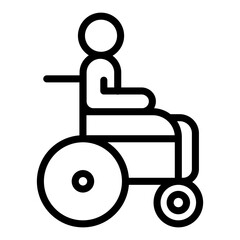 Person on wheelchair icon