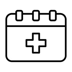 Obraz premium Healthy Calendar icon
