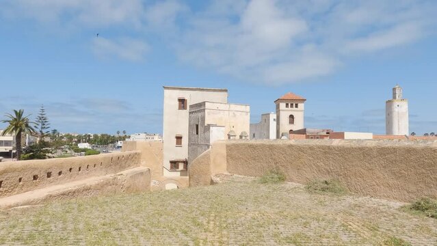 El Jadida Fortress: Panoramic Cityscape View from Summit, Morocco's Captivating Landmark