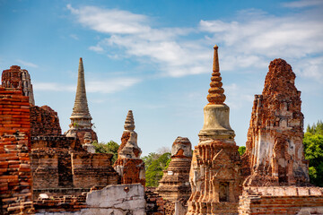 Ayutthaya historical park, Thailand	 - obrazy, fototapety, plakaty