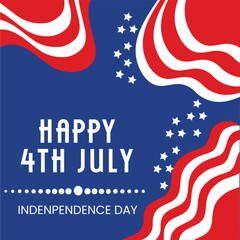 Naklejka premium indenpendent day background 4th of july united state of america.