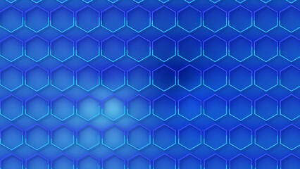 luxury abstract geometric futuristic hexagon background loop. Trendy sci-fi neon-colored bg for cyberspace, films, screensaver, wallpaper. Seamless clean and glossy technology bg.