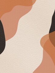 Abstract Businnes Card With Brown Colored Stain Background Watercolor Paper Texture
