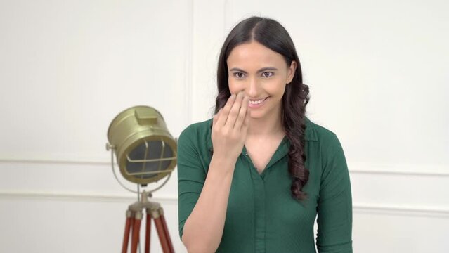 Indian muslim woman doing Adaab