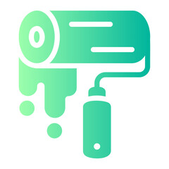 paint roller Gradient icon