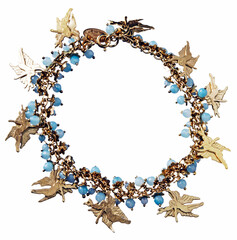 charm bracelet isolated on white