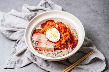 kodarinaengmyeon, Korean Cold Buckwheat Noodles with Half-dried Pollak food