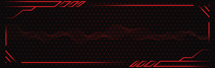 red neon futuristic background panel © Enka