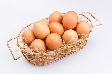 Eggs in Metal Basket