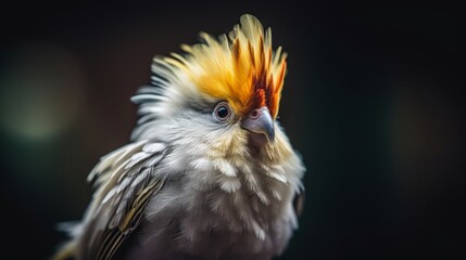 yellow billed hornbill in a wild nature, generative ai