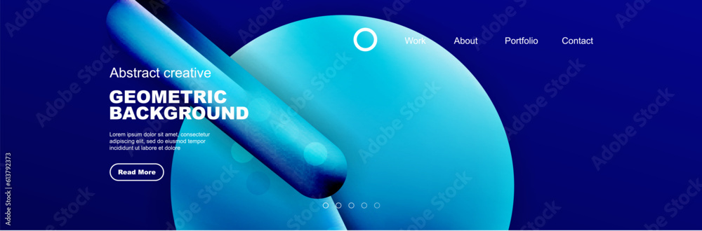 Poster abstract background for your landing page design. web page for website or mobile app wallpaper