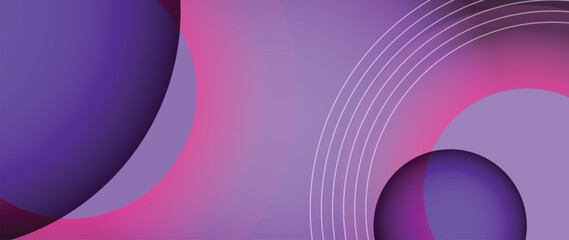 Abstract gradient background vector. Modern digital wallpaper with vibrant color, geometric shapes, circle, line. Futuristic landing page illustration for branding, commercial, advertising, web.