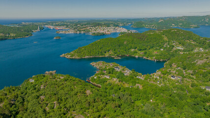 Fototapeta premium lake and mountains