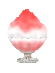 イチゴ味のかき氷