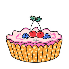 cupcake with cherry