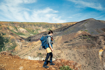 Naklejka premium まるで火星探検 宮城県蔵王