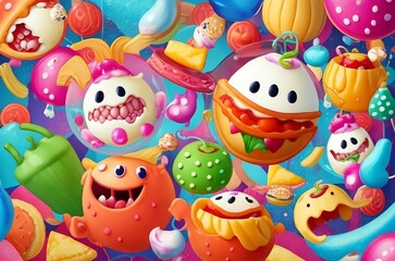 Obraz premium cake pops| different sweet cakes and cake ghost, food Elian | sweet foods wallpaper, very cute foods.AI GENERATE