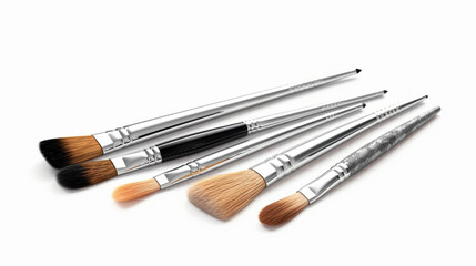 makeup brush set. Generative Ai. 